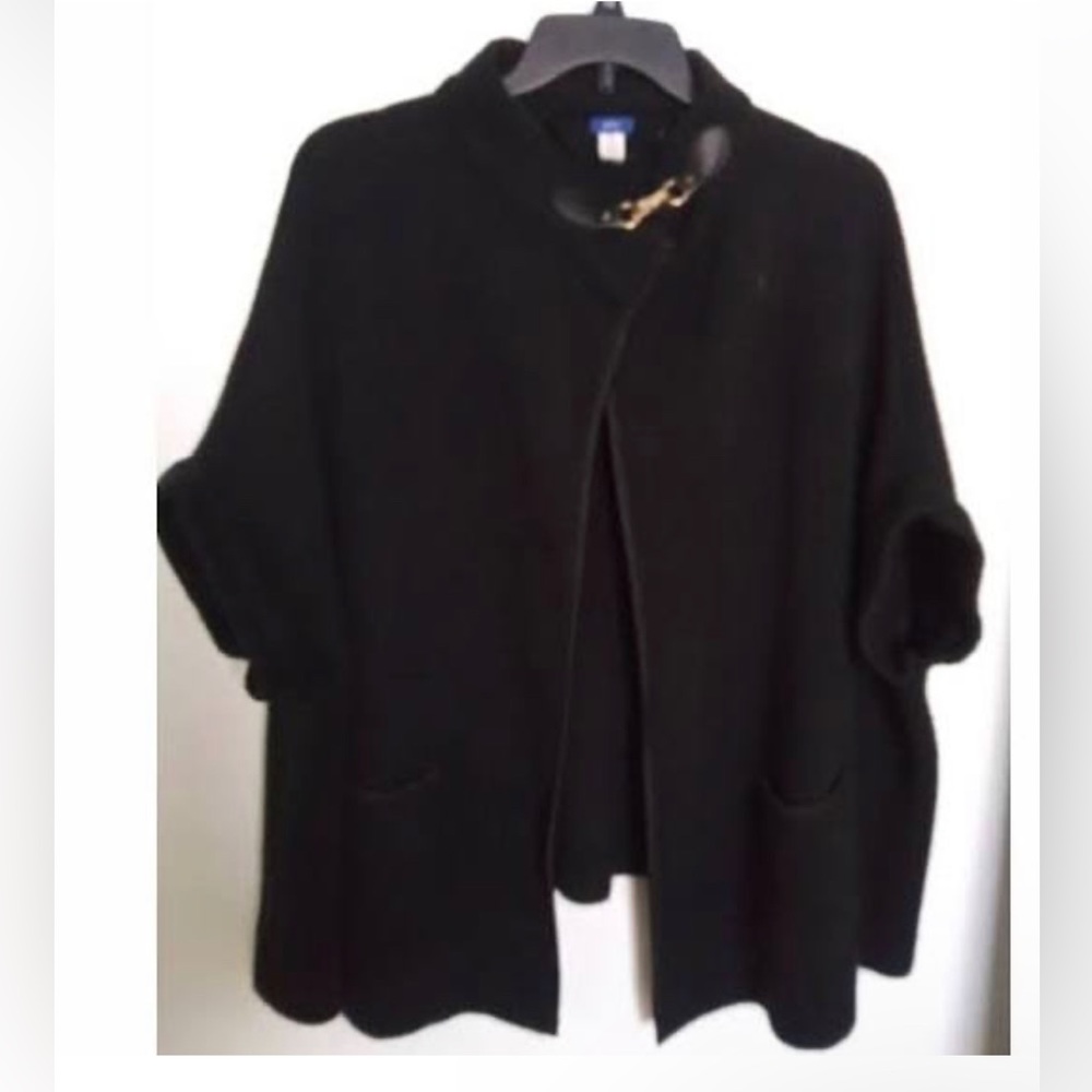 Apt 9 poncho One Size!! Like‎ New!! Black